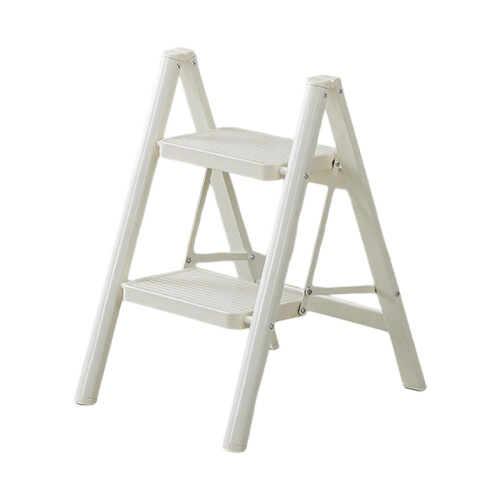 Thin 2.2kg Pliable Ladder with Against Slip Procedures-White