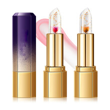 LZYLLS 2PCS Gelatina Rossetto Idratante Cambia Colore Balsamo per le labbra Rossetto Impermeabile Temperatura Cambia Colore Lucidalabbra (B)