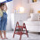 Thin 2.2kg Pliable Ladder with Against Slip Procedures-White 7
