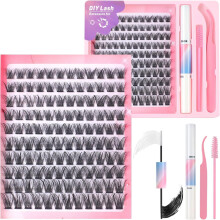 Cílios Fenshine Cluster Cílios Individuais Stem Largo Curl C/D 10-16mm Extensão de Cílios Falsos