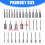 15Pcs/set Deep Socket Drill Bit Set High Strength Steel-150mm 4
