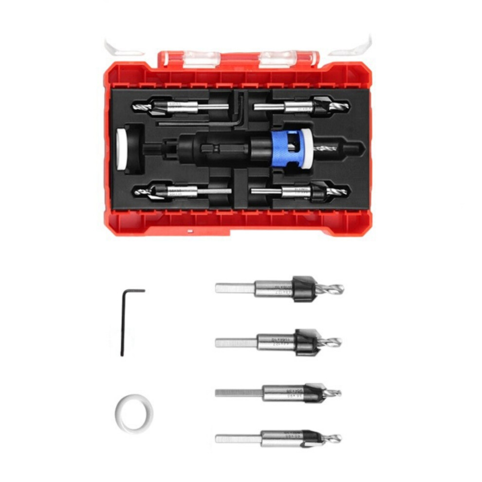 Countersunk Drill Bit Set Step Drill Bits Set-Blue Normal Model 7696000233703