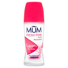 Fresh Pink Rose Perfumed Roll On Deodorant, 48 Hours Plus Protection, Alcohol Free Womens Deodorant, Anti-Perspirant, Vegan, Sustainable Glass Bottle,