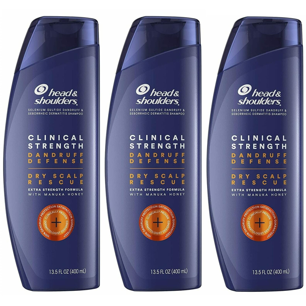 Head &amp Shoulders Dandruff Shampoo, Clinical Strength 13.5 oz (Pack of 3)