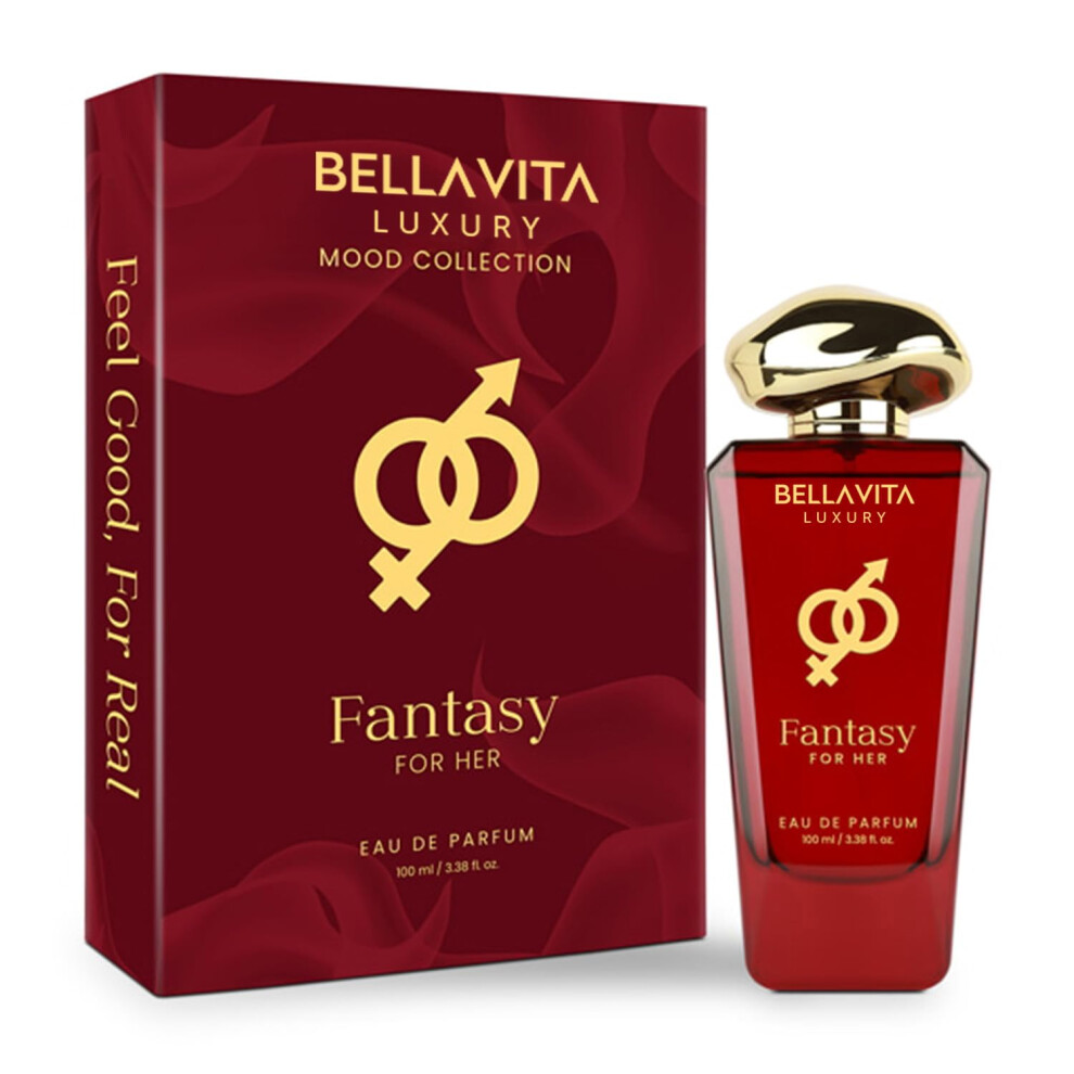 BELLAVITA Luxury Mood Collection FANTASY Perfume for Women 100ml | Pheromone Inspired Technology Long Lasting Fragrance | Notes of Pink Pepper Orang-image-OPC-PMX9ZRB-NEW