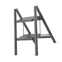 Strong Pliable Step Stool Space Efficient Plan Mild Steel-black