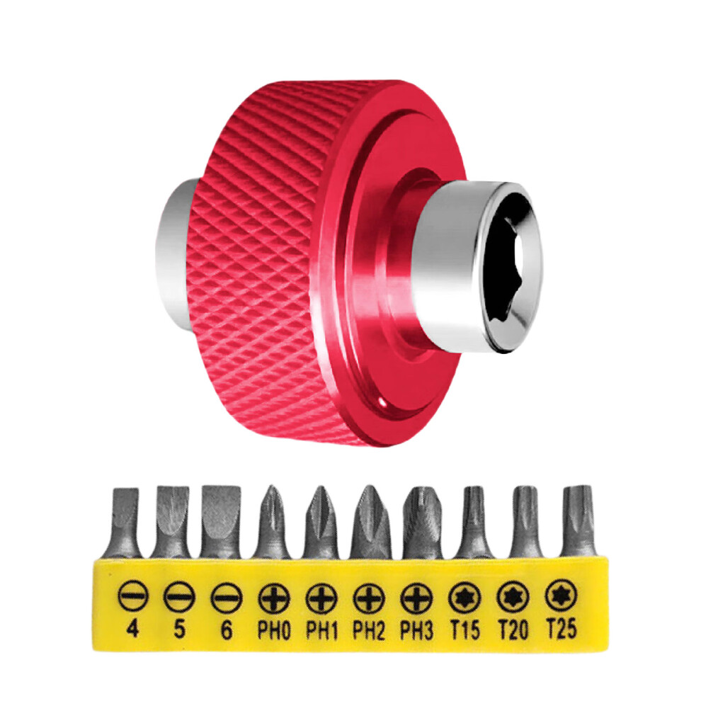 Compact Multifunctional Carbon Steel Wrench Set With-Red 7696000234823