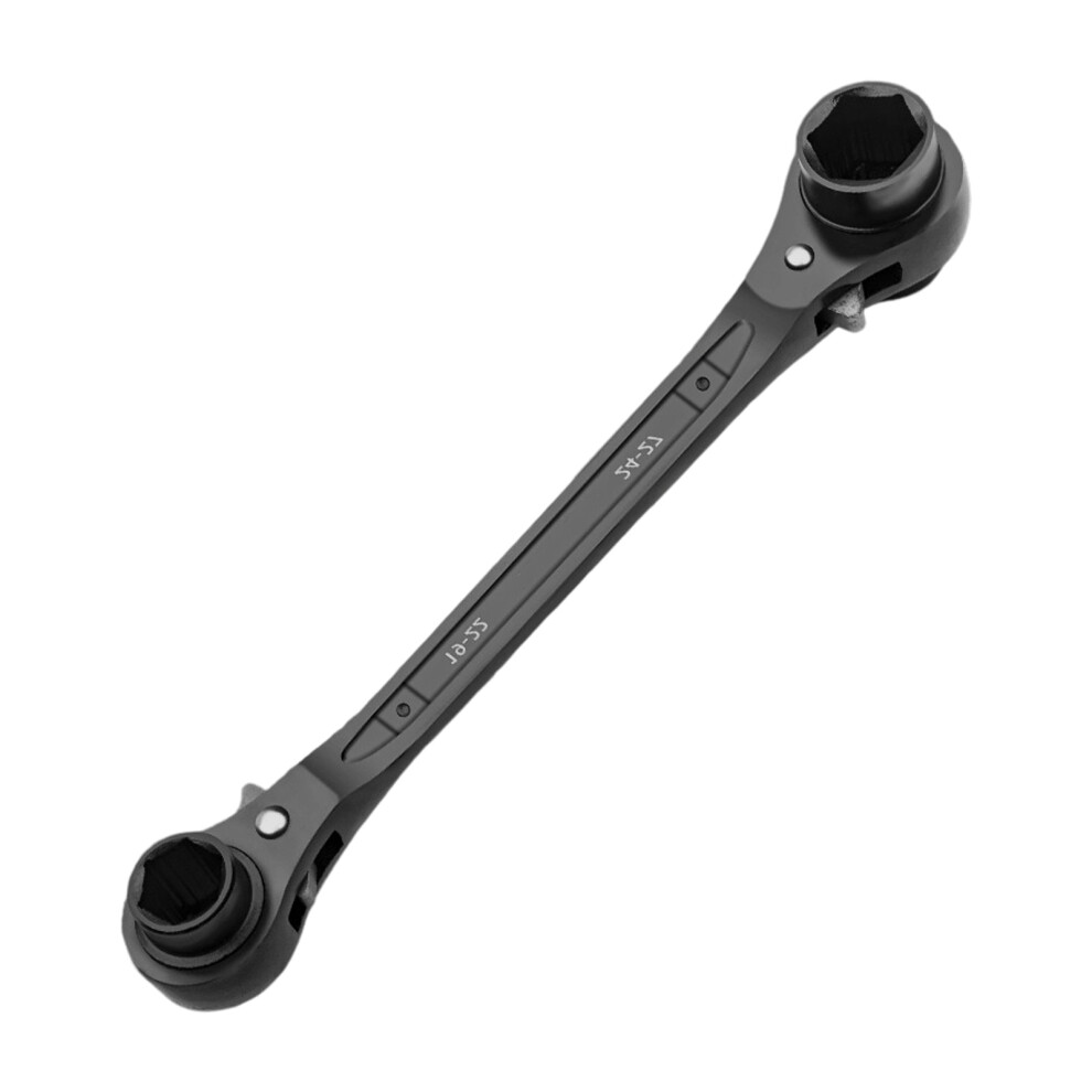 Double Head Ratcheting Wrench With 4 Functions-19 22 24 27 7696000234991