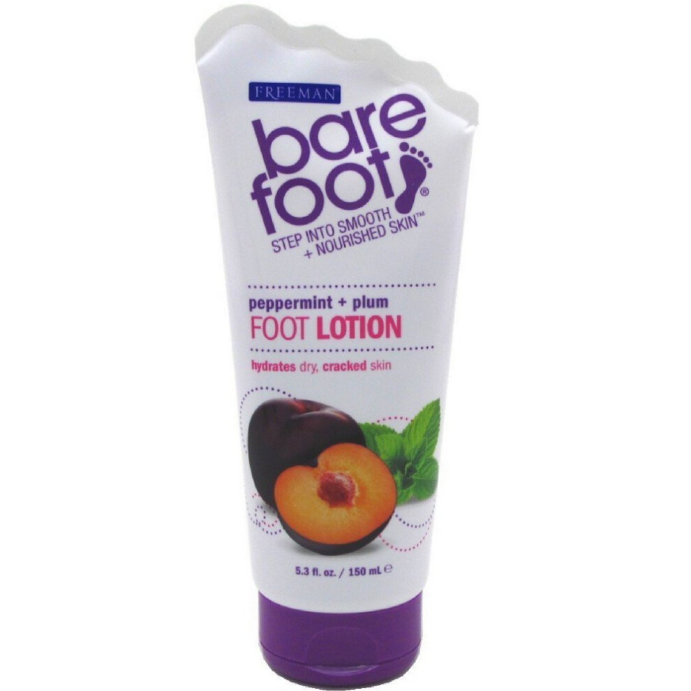 Freeman Beauty, Hydrating Foot Lotion, Peppermint & Plum, 159Ml