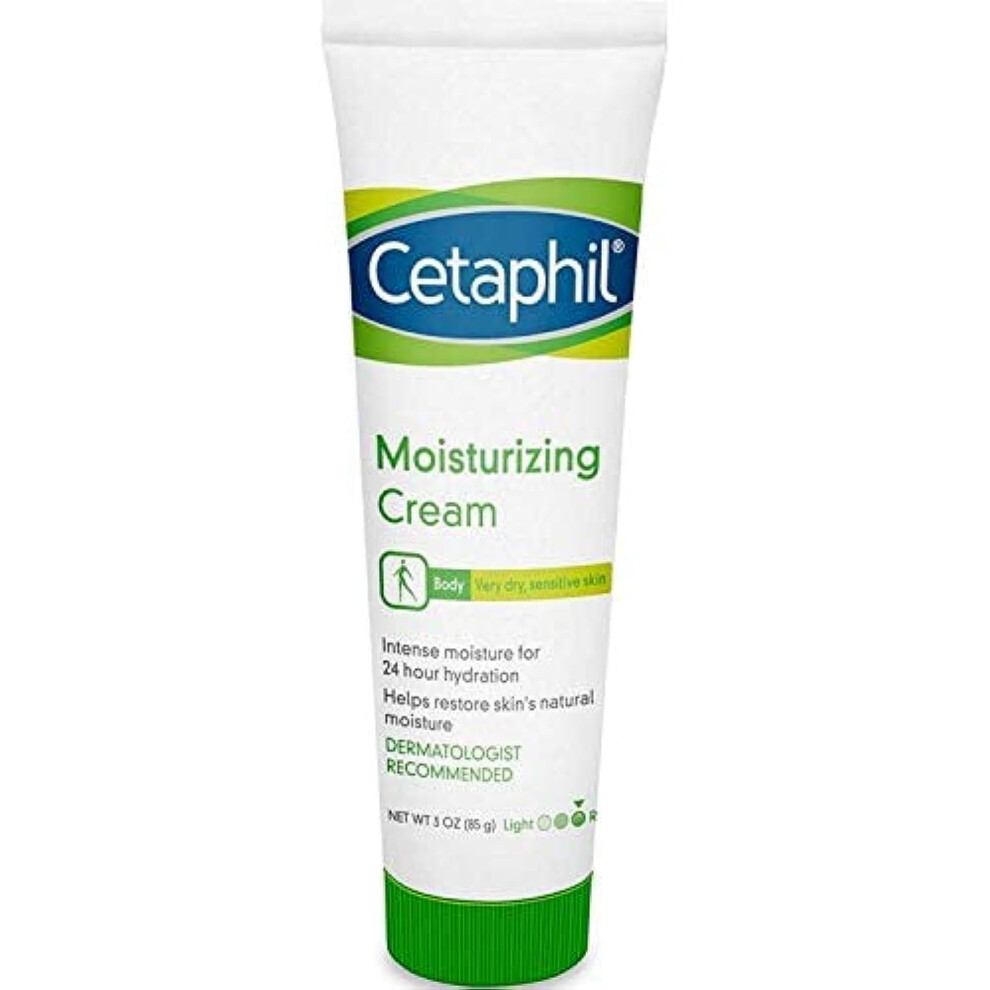 Cetaphil Moisturizing Cream, Fragrance Free, 3 Ounce (Pack of 3) (Packaging May Vary)