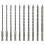 10Pcs 5/6/8/10/12mm Eccentric Twist Drill Bit Four Edge-Set one 1