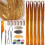 CelineBella Tinsel de Cabelo Dourado, 5 PCs/Pacote, 48 Polegadas, Resistente ao Calor, Extensões de Cabelo Para Crianças 1
