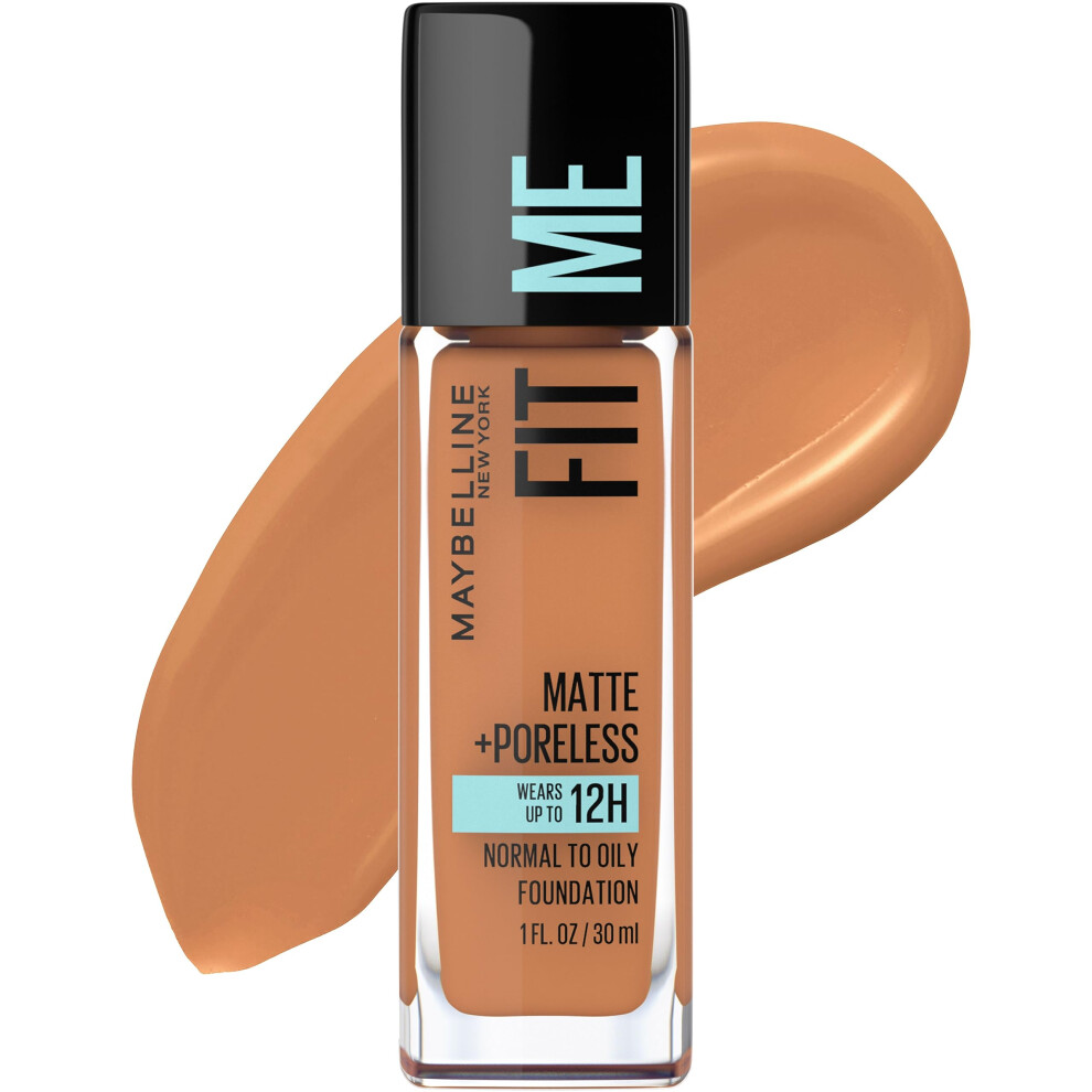 Photos - Foundation & Concealer Maybelline New York Fit Me Matte Plus Pore Less Foundation Classic Tan 1 Fluid Ounce FMPRRFN335