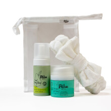 Lav Kids Moisturising Skincare Bundle- Foaming Facial Cleanser 100ml & Face Moisturiser 50ml (green blue)