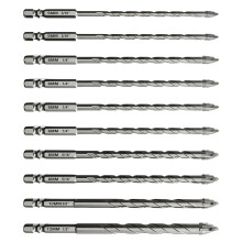 10Pcs 5/6/8/10/12mm Eccentric Twist Drill Bit Hardness-Set Two
