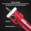Multi Functional Wood Countersink Drill Bit-Red 2.8x8mm 3