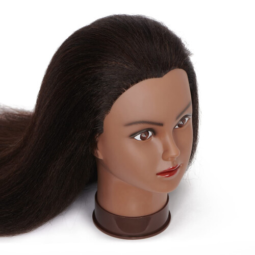 Cabeça de Manequim Headfix 100% Cabelo Real para Prática de Cabeleireiro com Acessórios (6F1919B0216) 2
