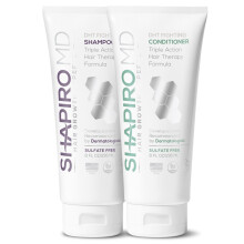 Shapiro MD Esperti nella crescita dei capelli Shampoo e balsamo contro la caduta dei capelli Formula vegana contro il DHT per capelli diradati Sv