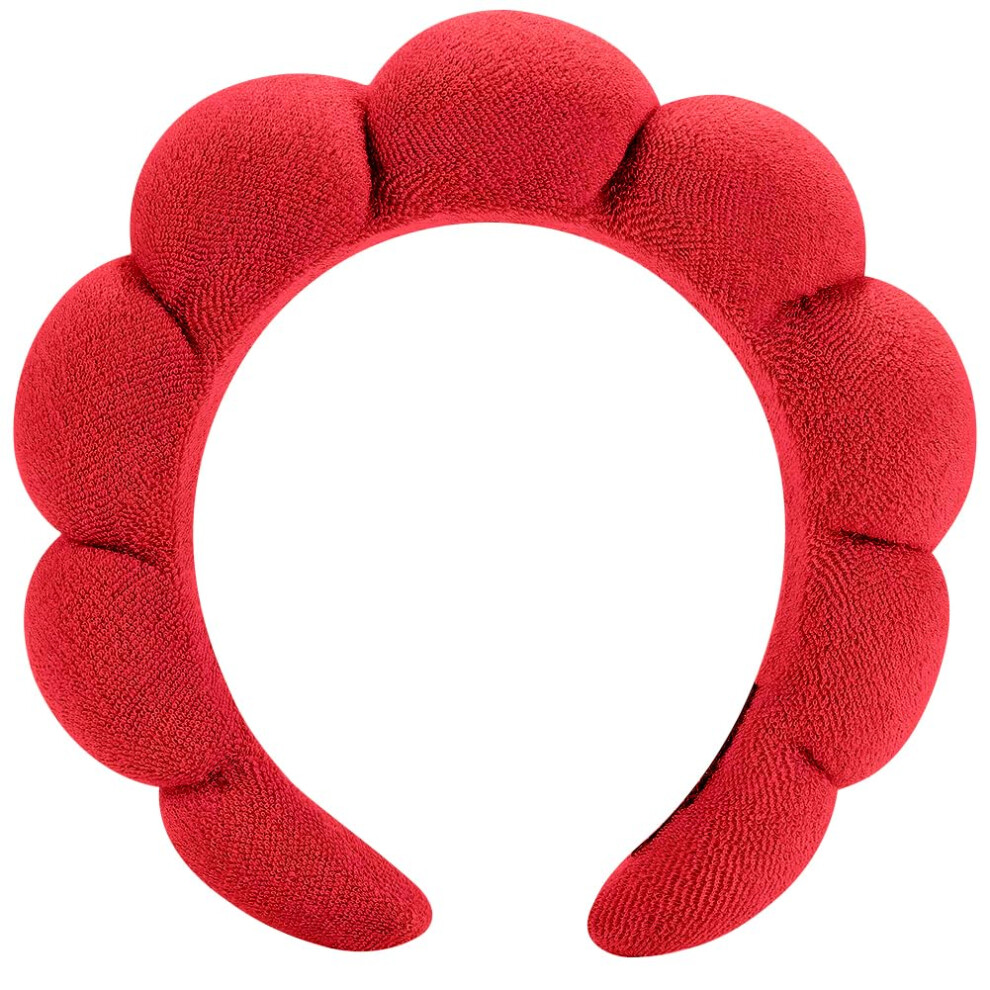 Hitmoda Unisex Spa Headband For Washing Face Or Facial Makeup - Bubble Skincare Terry Cloth Puffy Headband For Mask Skin Treatment
