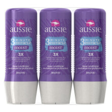 Aussie 3 Minute Miracle Moist Tiefenpflege, Entwirrung, 236ml (Packung mit 3) - Tiefenconditioner