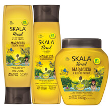 SKALA Maracuj? Sada pce o vlasy - Oetrujc krm + ampon + kondicionr (3 ks) - Hydratacn a zjemnujc sloen pro hladk upraviteln vlasy s ovo