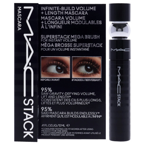 MAC MAC Black Stack Mascara Superstack Mega Brush Volume + Length 12mL