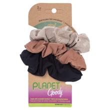 GOODY Planet Ouchless Damen Haargummis - 3 Stück, neutrale Farben - Für alle Haartypen geeignet
