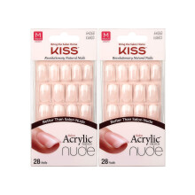 KISS Salon Acrylaat Franse Nude 28 Nagels (2 Pak) KAN03