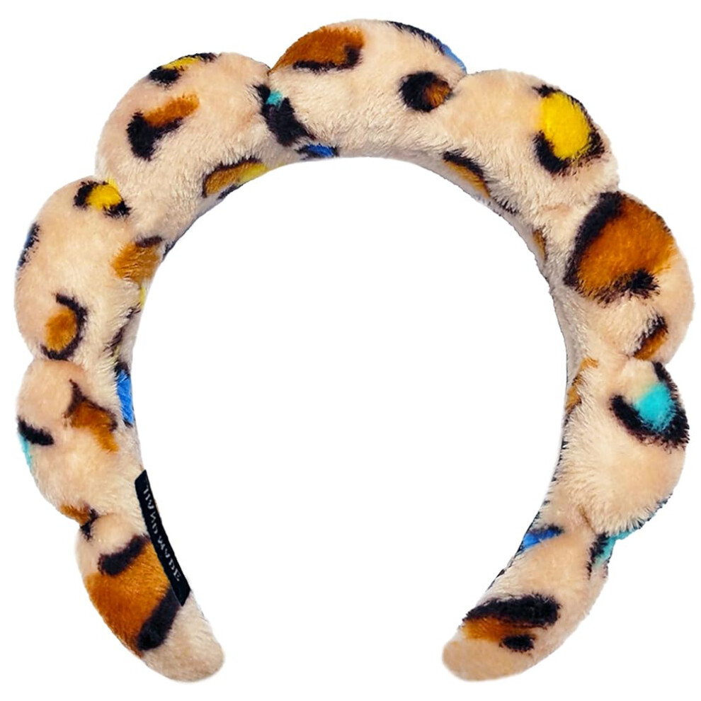 Aoenjie Unisex Spa Headbands For Washing Face Or Makeup Sponge Bubble Skincare Headbands Puffy Terry Cloth Hairband For Women Skin Care Makeup Headwear H