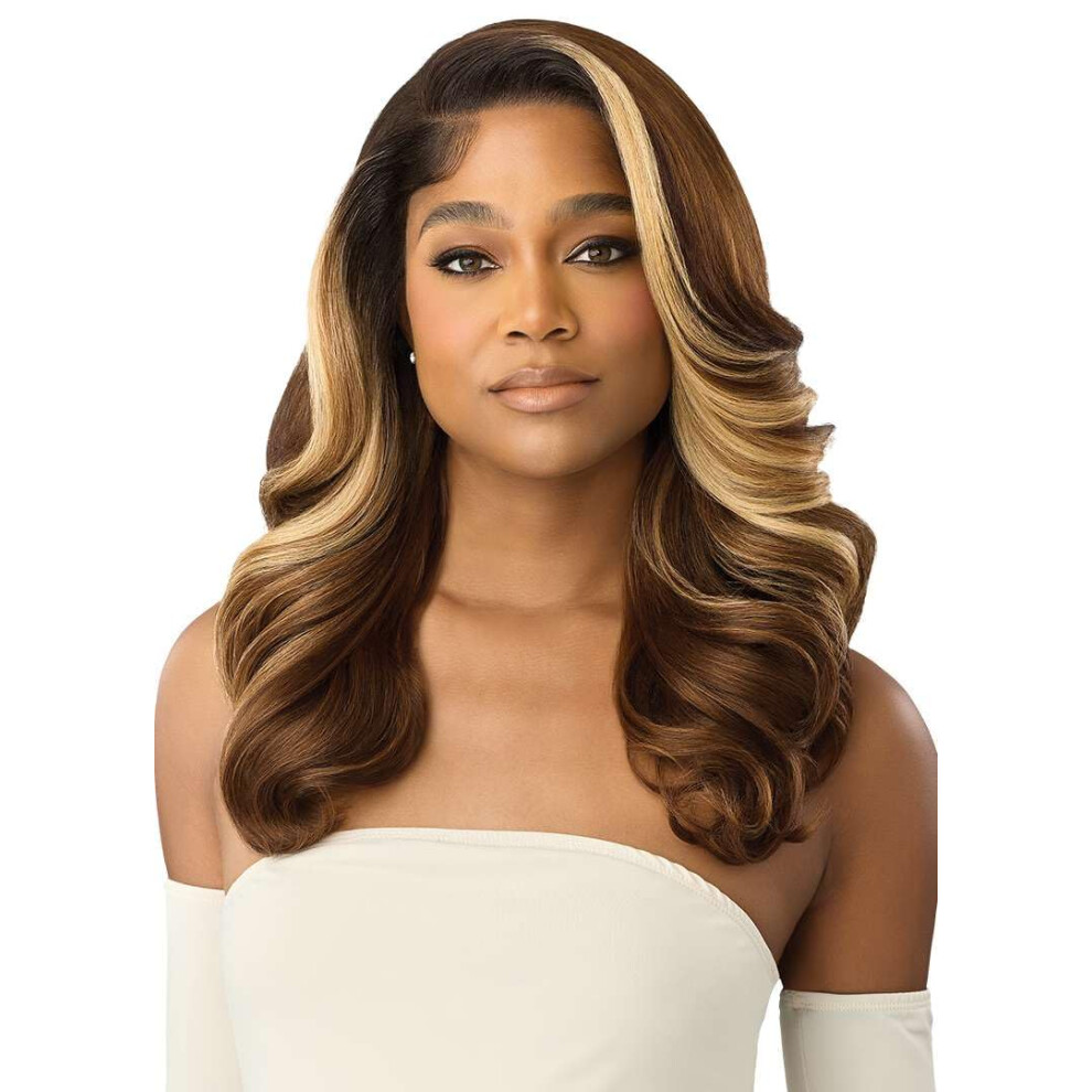 Outre Unisex Blue Lace Front Wig - Melted Hairline - Mh 109 (1B/Jade Kiss)