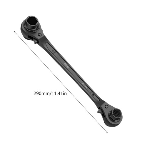 Professional Ratchet Wrench Double Hexagonal Head 4-17 19 22 24 1