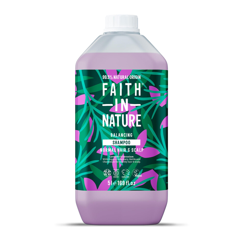 Faith In Nature Faith & Geranium Shampoo 5Ltr Lavender