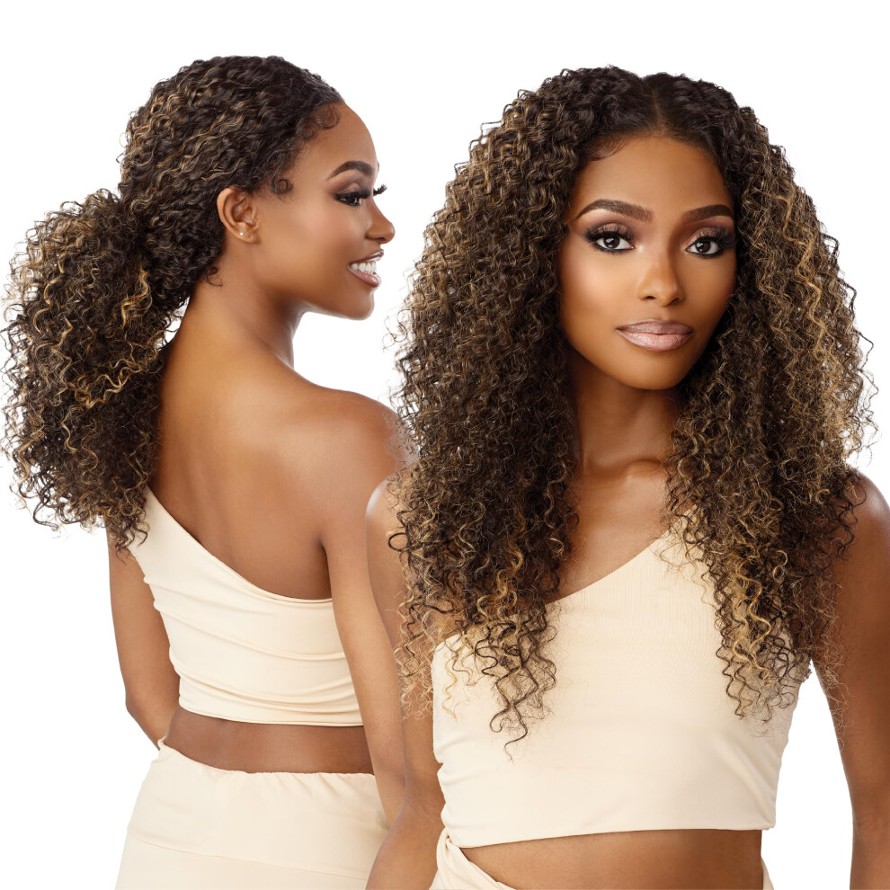 Sensationnel Unisex Butta 360 Lace Wigs - Unit 6 Wider Parting 360 Degree Lace Glueless Synthetic Preplucked Hairline (1 Jetblack)
