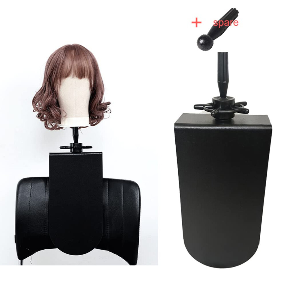 Hairyhme Unisex Chair Mannequin Head Clamp Stand With Clip For Wigs And Trainning Head Sturdy And Durable Adjustable Wig Head Stand Holder For Cosmetology Hairdressi