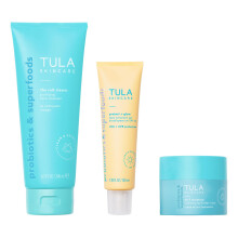 TULA Skin Care Everyday Glow - Essentials Set, Cult Classic 6.7 oz, Protect + Glow SPF 30 3.38 oz