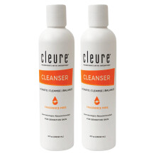 Cleure Limpador em Loção para Pele Seca Sensível, Sem Fragrância, Glúten, Parabenos (8 oz, 2 Pacote)