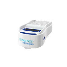 Salon Step Pedi Polijstmachine - Handsfree voetpeeling voor onder de douche of droog gebruik Waterdichte gladder met 360 draaibare buffer Zuigbasis v