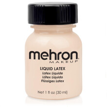Mehron Makeup Vloeibare Latex | SFX Makeup | Halloween Latex Makeup | Latex Lijm voor Huid | Protheselijm 1 fl oz (30 ml) (Licht Vlees)