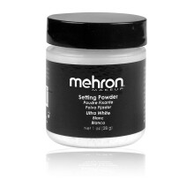 Mehron Makeup Setting Powder | Lose Puder-Make-up | Lose Setting Powder 1 oz (28 g) (Ultra Weiß)
