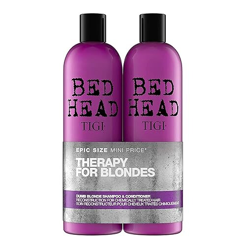 TIGI Bed Head Dumb Blonde Shampoo And Reconstructor Conditioner Duo - 25.36Oz Each 1