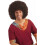 Peruca Afro Deluxe Rubie's Adulto, Castanho 1