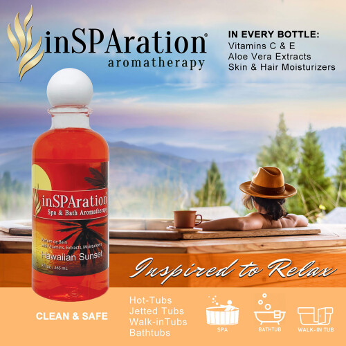 inSPAration 217X Άρωμα Σπα και Μπάνιου Hawaiian Sunset, 9-Οζ, Τροπικό Ηλιοβασίλεμα 2