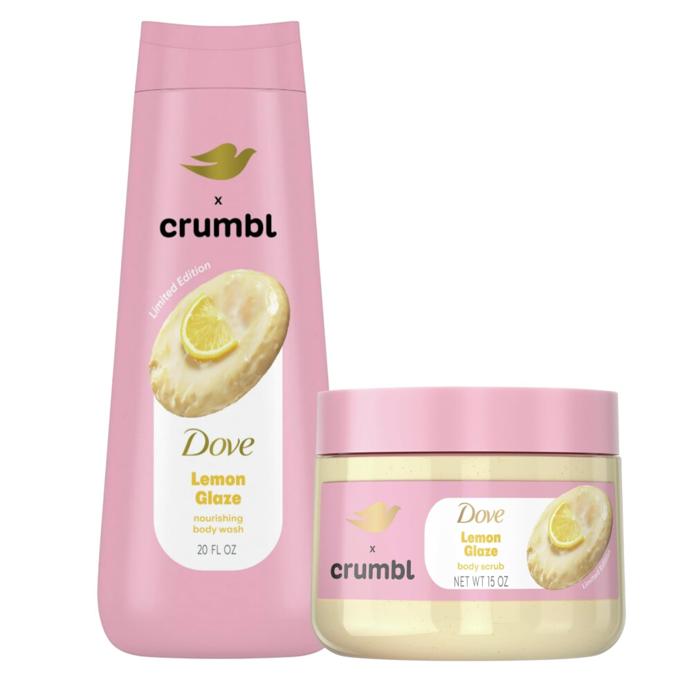 Dove Crumbl Exfoliating Body Scrub Lemon Cookie, 15 Oz