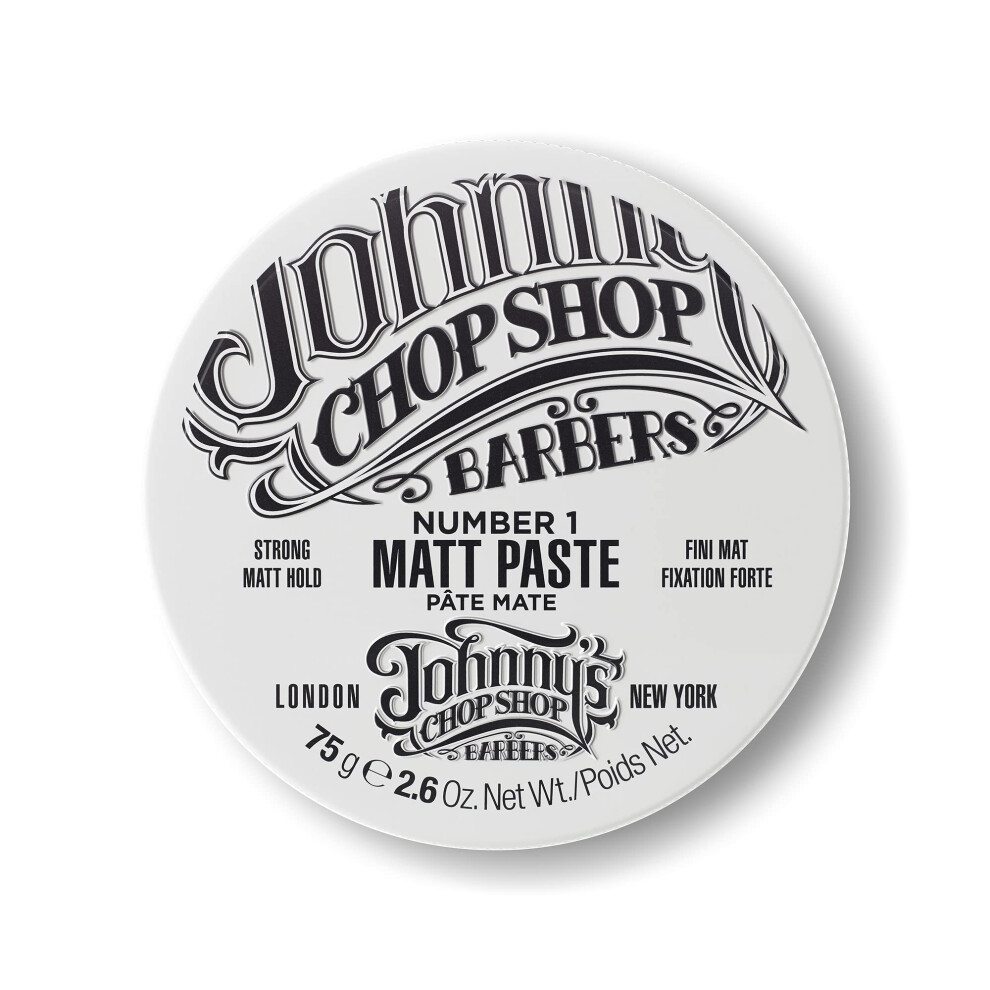 Johnny's Chop Shop - No 1 Matt Paste In A Tin, Strong Hold, Natural Finish (75G)