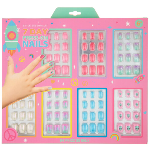 Coleção de Manicure 7 Dias da Style Essentials - Conjunto de 84PC Unhas Postiças 1