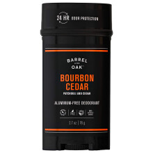 Barrel and Oak - Aluminiumfreies Deodorant für Männer, 24-Stunden Geruchsschutz, Zedernholz & Bourbon Duft