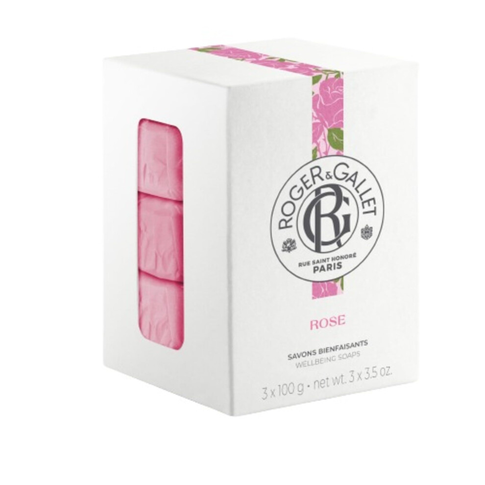 Roger & Gallet Rose Gentle By Soap Set 3 X 100G