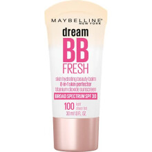Maybelline Dream Fresh Skin Feuchtigkeitsspendende BB-Creme, 8-in-1-Hautperfektionierungs-Schönheitsbalsam mit breitem Spektrum, Lichtschutzfaktor 30