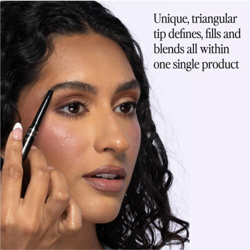 Lápiz de Cejas Universal Billion Dollar Brows - Doble Cara con Punta Triangular y Spoolie, Impermeable, Acabado Natural 1