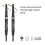 Lápiz de Cejas Universal Billion Dollar Brows - Doble Cara con Punta Triangular y Spoolie, Impermeable, Acabado Natural 4